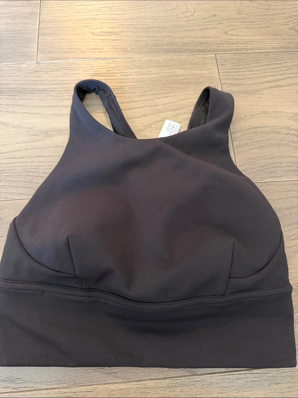 lululemon athletica Black Racerback Sports Bra with Logo